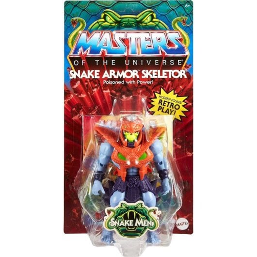 Figura Masters do Universo Snake Armor Skeletor Articulada 15 cm PVC