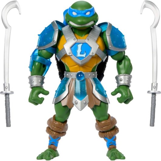 Figura Leonardo Turtles Of Grayskull Tmnt X Motu Articulada 15 Cms