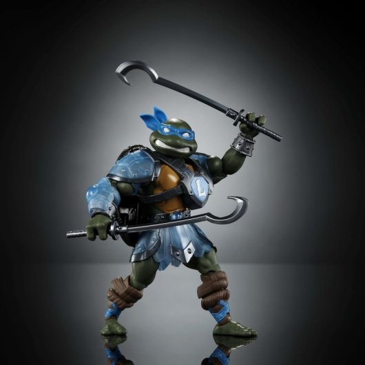 Figura Leonardo Turtles Of Grayskull Tmnt X Motu Articulada 15 Cms