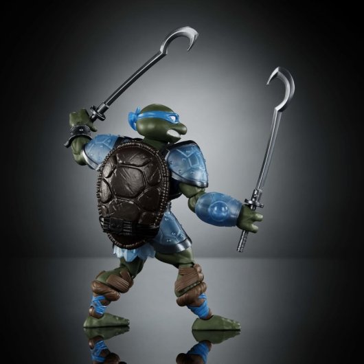 Figura Leonardo Turtles Of Grayskull Tmnt X Motu Articulada 15 Cms