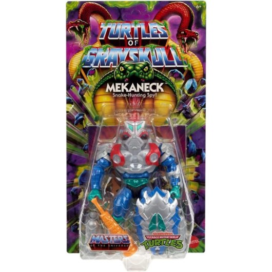 Figura Mekaneck Motu X Tmnt Turtles Of Grayskull Masters Of The Universe Teenage Mutant Ninja Turtles Articulada 14 Cms