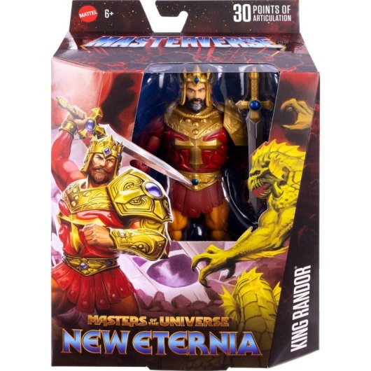 Figura King Randor Masterverse Master Of The Universe New Eternia Articulada 19 Cms