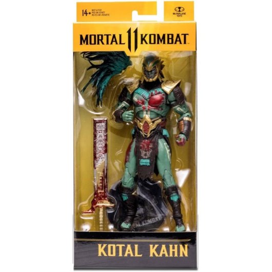 Figura Kotal Kahn Bloody Mortal Kombat 11 Articulada 18 Cms