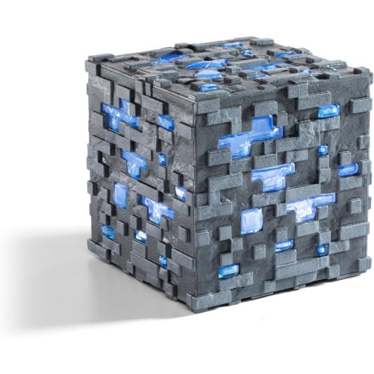 Replica Diamond Ore Met Licht Minecraft 10 cm The Noble Collection