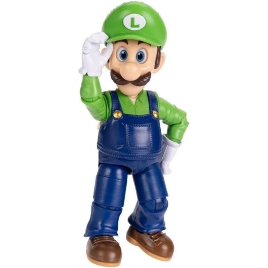 Figura Luigi The Super Mario Galaxy Movie Nintendo Articulada 13 Cms