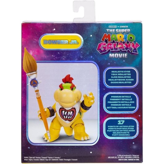 Figura Bowser Jr The Super Mario Galaxy Movie Nintendo Articulada 13 Cms