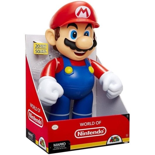 Super Mario figuur Jakks 50 cm Articulatie Pluche Glans