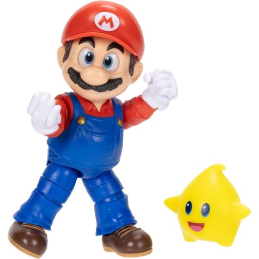 Figura Mario The Super Mario Galaxy Movie Nintendo Articulada 13 Cms