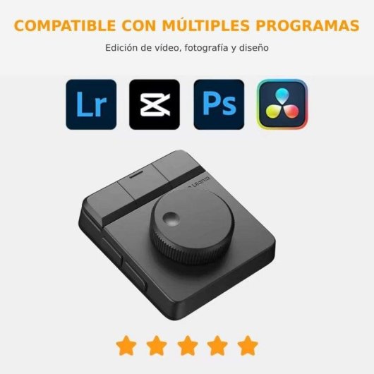 Kit de control Ulanzi D200 + D100H con 13 teclas LCD y dial háptico