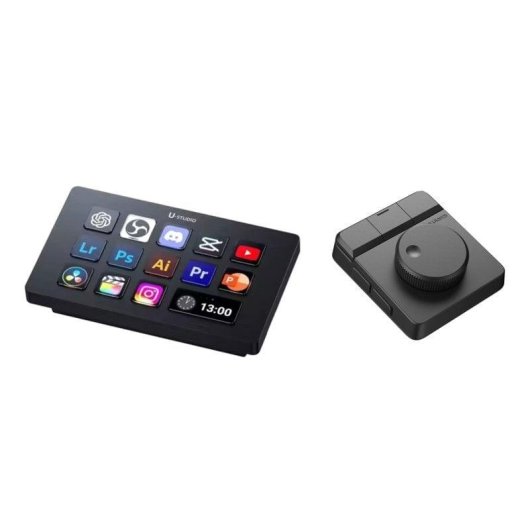 Kit Ulanzi D200H + D100H Controlador Productividad Teclas LCD y Dial Háptico