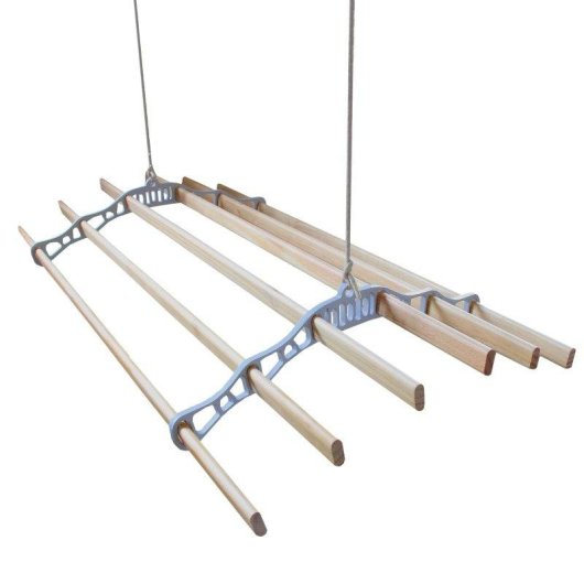 Stendibiancheria a soffitto Monster 6 listelli 2,4 m bianco