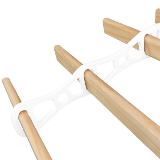 Stendino da soffitto Monster con pulegge 6 listelli 0,9 m bianco