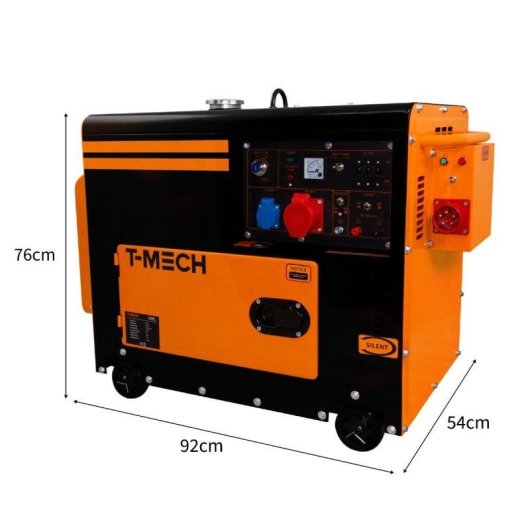 Monster T-mech Stil Diesel Generator Driefasig 400V 6,5kVA