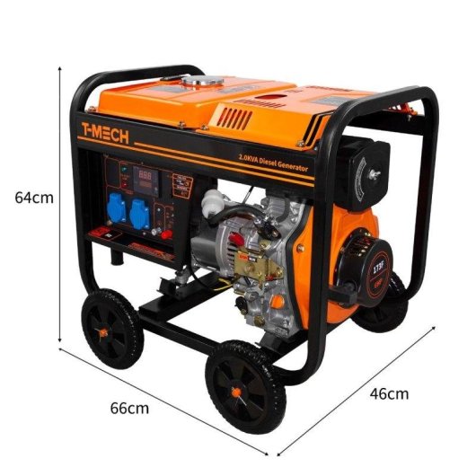 Générateur Diésel T-MECH 2kVA Cadre Ouvert