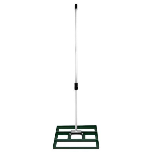 Rastrillo nivelador de césped Monster 50 cm con mango extensible verde