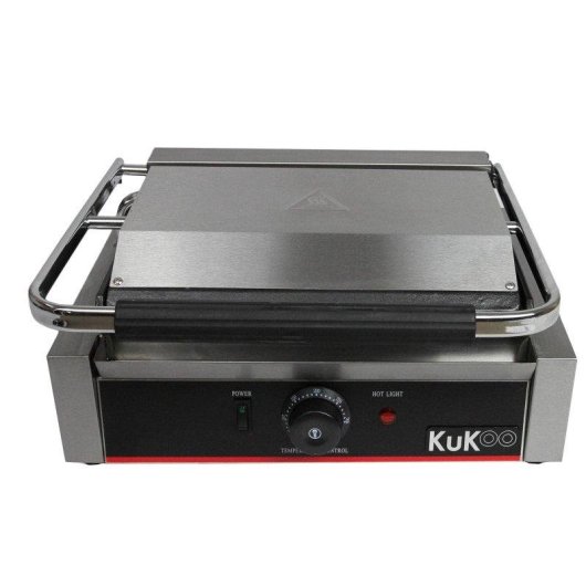Commerciële broodjespers Monster 2,2 kW Twee vakken geribbelde platen