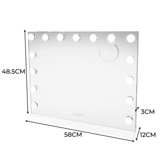Led Spiegel Bluetooth Monster 58 x 46 cm