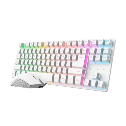 Tastiera Trust GXT 882 TKL wireless con mouse gaming e tappetino XXL