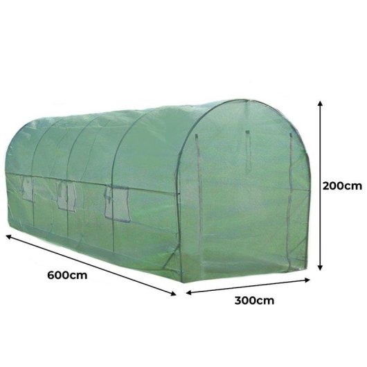 Serra tunnel Monster 6x3m con scaffalature zincate