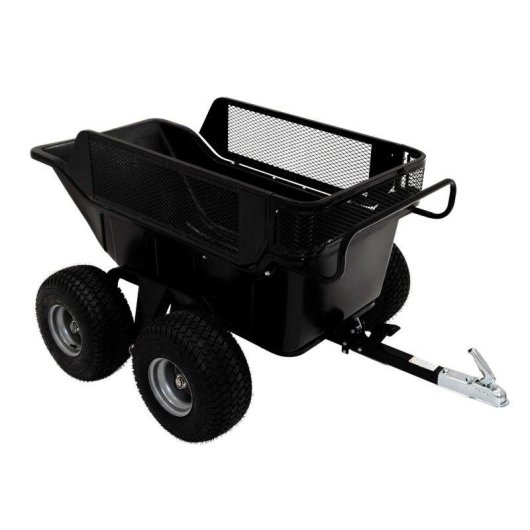 Rimorchio ribaltabile Monster 4 ruote capacità 680 kg con estensione