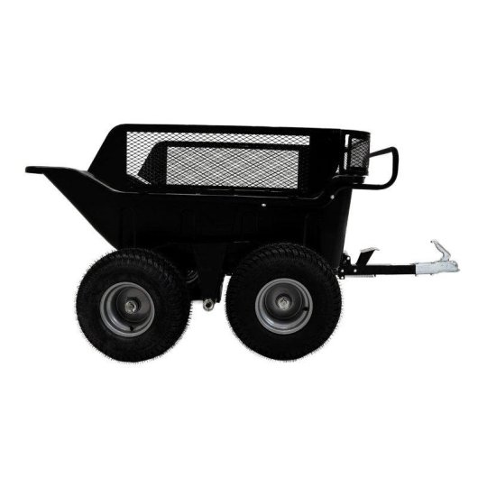 Rimorchio ribaltabile Monster 4 ruote capacità 680 kg con estensione