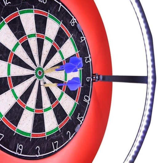 Monster Dartbord Set met Verstelbare LED-Rand en Stabiele Driepoot