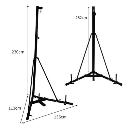 Soporte Plegable para Saco de Boxeo Monster 68 kg Altura Ajustable