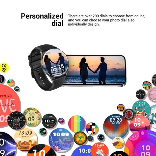 Blackview Sport Smartwatch Bluetooth AMOLED 1,43'' Schwarz Silikon/Nylon Armbänder