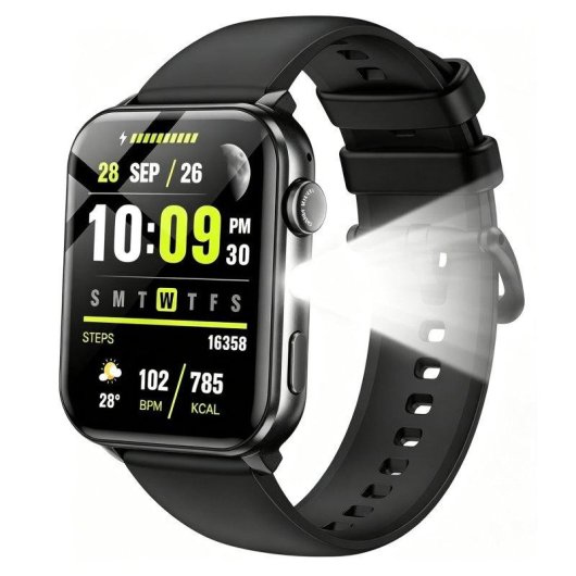 Blackview Watch Bluetooth 1,91'' Preto Podómetro Monitor SpO2 Atividade
