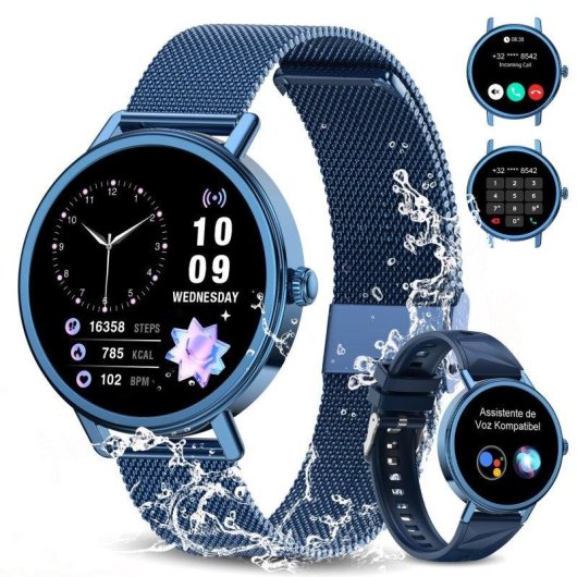 Blackview X30 Bluetooth 1,26'' AMOLED Blu Cinturino Regolabile