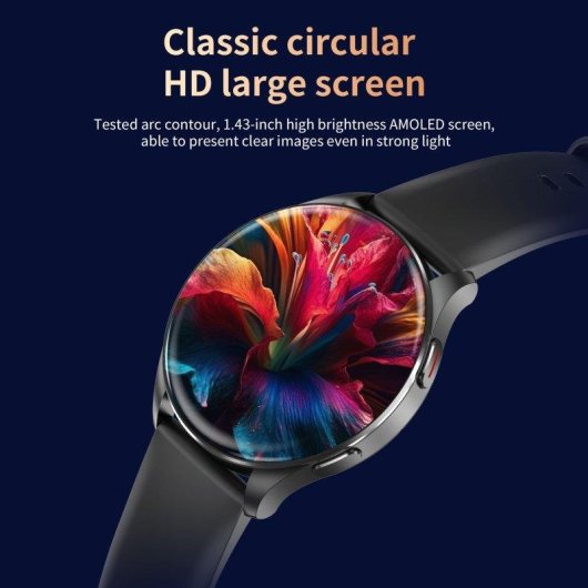 Blackview AMOLED Reloj Intelligent Bluetooth 1,43'' Noir Taille Unique