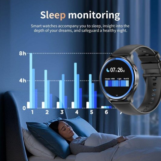 Blackview AMOLED Reloj Intelligent Bluetooth 1,43'' Noir Taille Unique