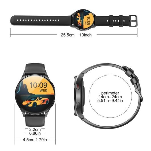 Blackview AMOLED Reloj Intelligent Bluetooth 1,43'' Noir Taille Unique