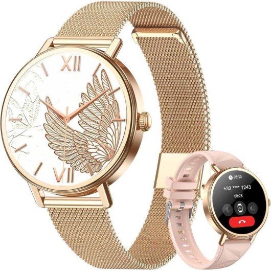 Blackview X30 Bluetooth 1,26'' Rose Gold Damen Smartwatch