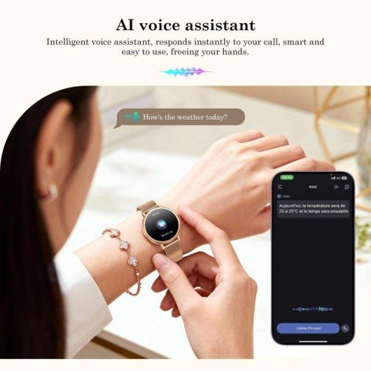 Blackview X30 Bluetooth 1,26'' Rose Gold Damen Smartwatch