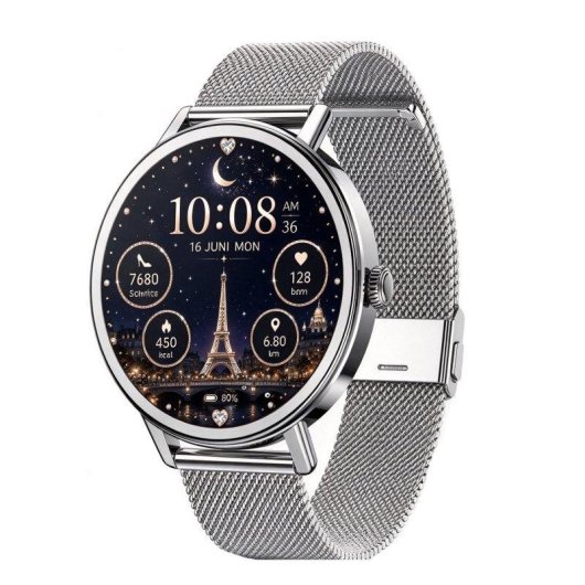 Blackview X30 Bluetooth 1,26'' Argento Smartwatch AMOLED Donna