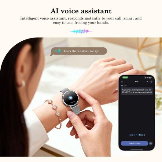 Blackview X30 Bluetooth 1,26'' Argento Smartwatch AMOLED Donna