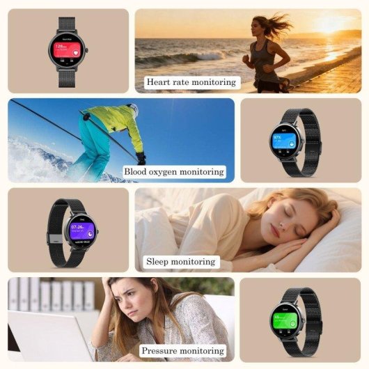 Blackview X30 Bluetooth 1,26'' Nero Smartwatch Donna
