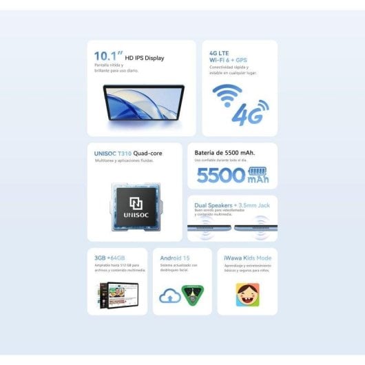 Tablet Alldocube Iplay 70 Se WiFi + 4G 10,1" 3GB 64GB Rose
