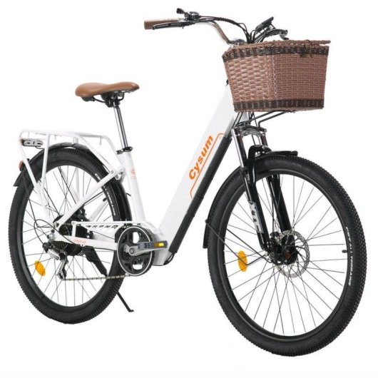 Vélo electrique Cysum Cityrun-26 250W 36V10Ah 26 pouces Blanc