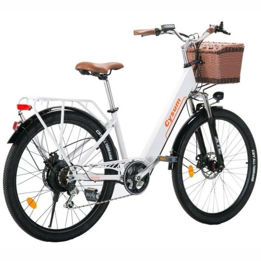 Vélo electrique Cysum Cityrun-26 250W 36V10Ah 26 pouces Blanc