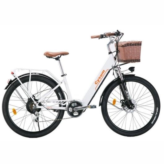 Vélo electrique Cysum Cityrun-26 250W 36V10Ah 26 pouces Blanc