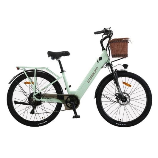 Bicicletta elettrica Cysum X-city 250w 48v10.4ah 26" Pneumatici Verde