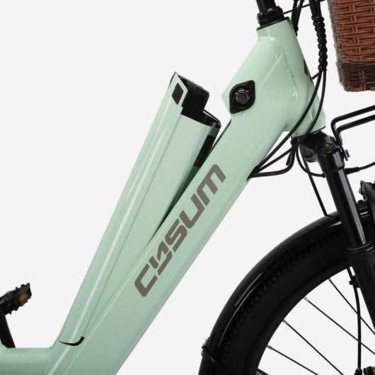 Bicicletta elettrica Cysum X-city 250w 48v10.4ah 26" Pneumatici Verde