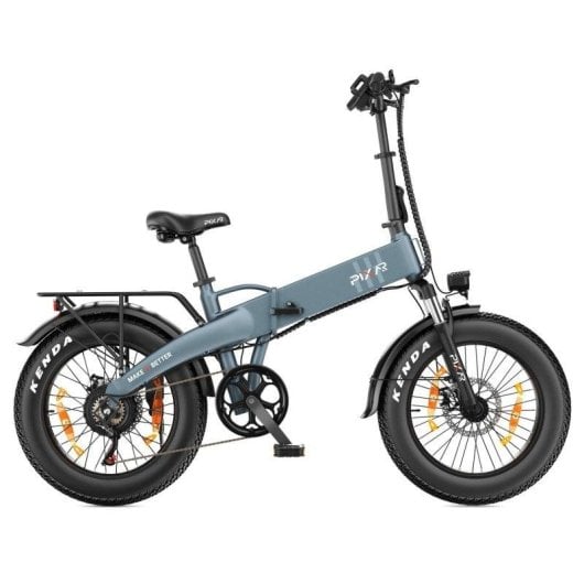 Velo electrique Pixar F2 250W 48V15Ah Frein a Disque Gris