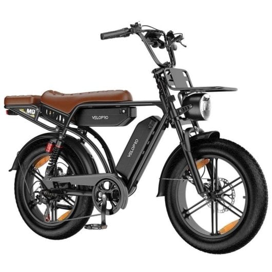 Bicicletta Elettrica VELOPRO M9 250W 48V 35Ah 20 Pollici Pneumatici Larghi Nero