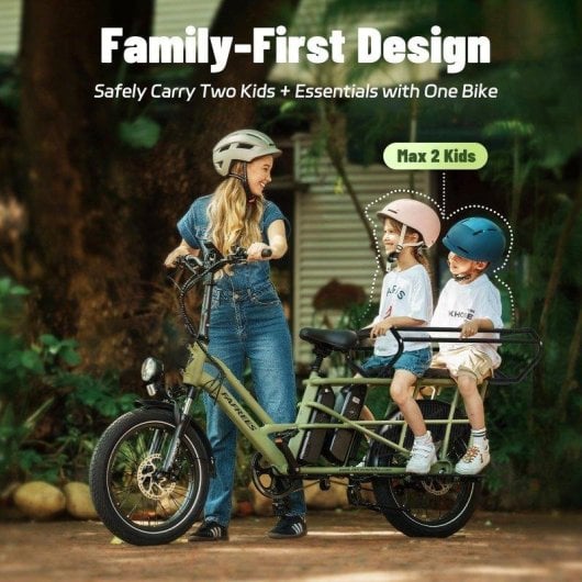 Siege Double Enfant FF20 CUV Fafrees velo bleu 30Ah