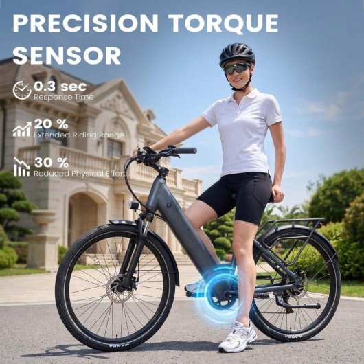 Bicicletta elettrica Kingbull Lira 48V 15Ah 140km 28" Grigia