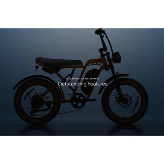 Bicicletta Elettrica PVY A20 48V20Ah 80km 20x4.0'' 25km/h Arancione