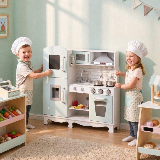 Cocina Infantil AIYAPLAY con Luces y Sonidos Realistas